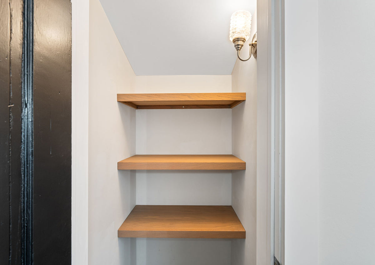 Oak Closet Shelving