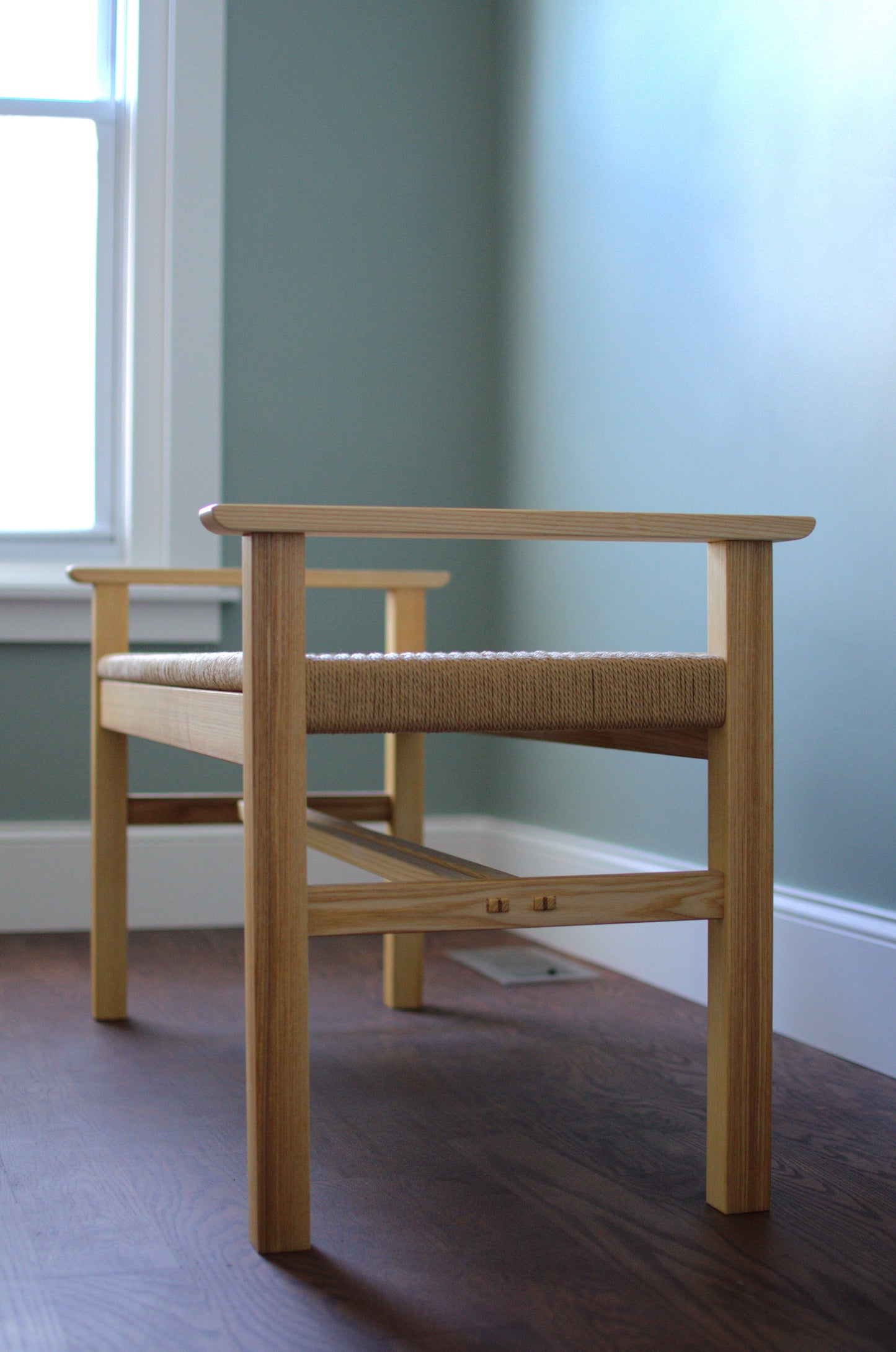 Danish Cord Woven Bench